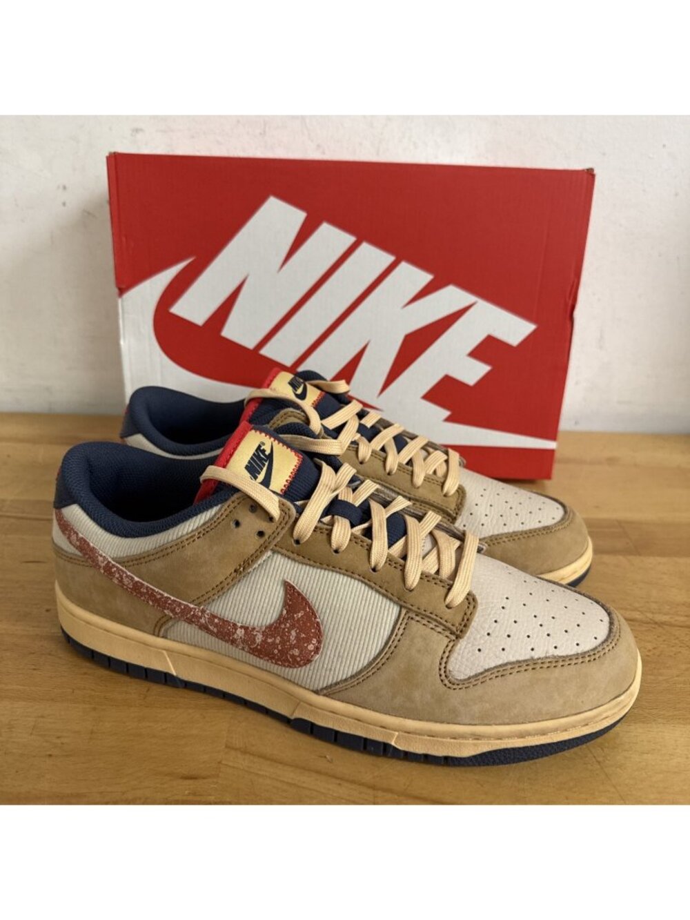 Nike Dunk Low Retro SE Shoes - Wheat/ Burnt Sunrise  - HQ3640-790 - Sz 11